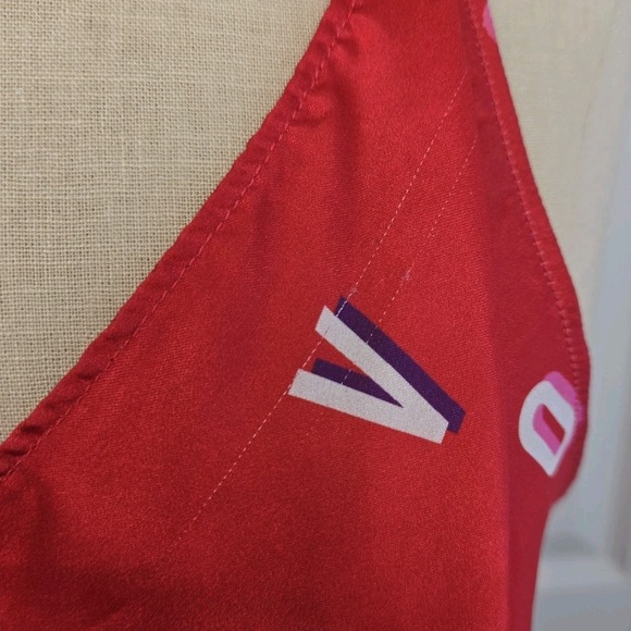 Victoria's Secret Red Satin Love Camisole Top Size XL Valentine's Day Lingerie - Picture 4 of 9